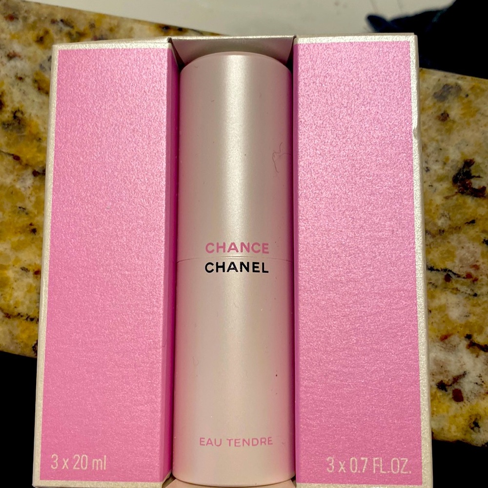 Chanel Chance Eau Tendre travel set.